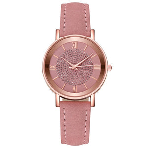 Rhinestone Leather watch