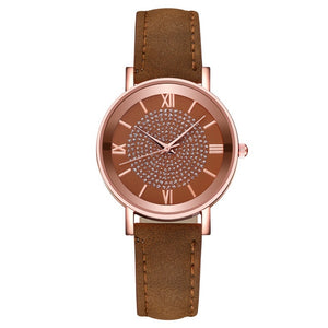 Rhinestone Leather watch