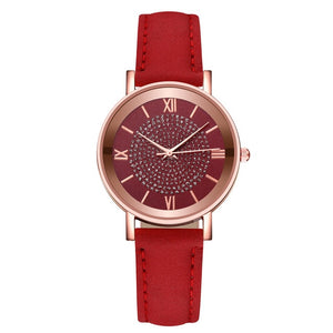 Rhinestone Leather watch