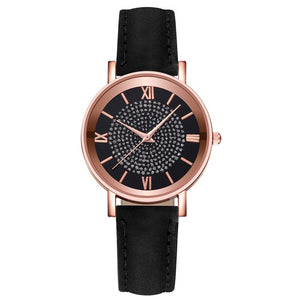 Rhinestone Leather watch