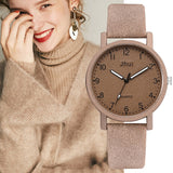 Brown leather watch