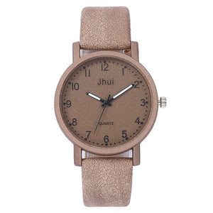 Brown leather watch