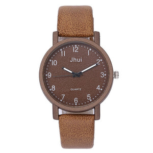 Brown leather watch