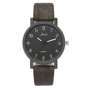 Brown leather watch