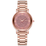 Diamond Rose Gold Ladies Wrist Watches