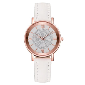 Strap Line Analog Quartz Ladies Wrist Watche